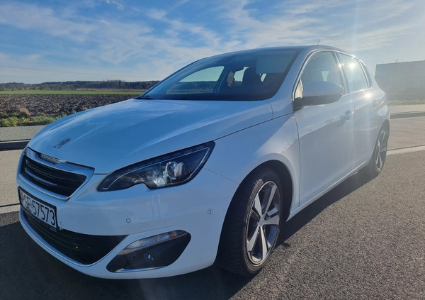 Peugeot 308 cena 43500 przebieg: 172000, rok produkcji 2017 z Mosina małe 232